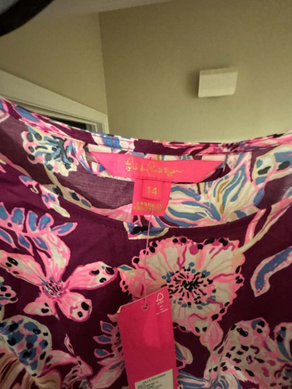 Lilly Pulitzer LEOLYNN LONG SLEEVE AMARENA CHERRY MAXI DRESS
